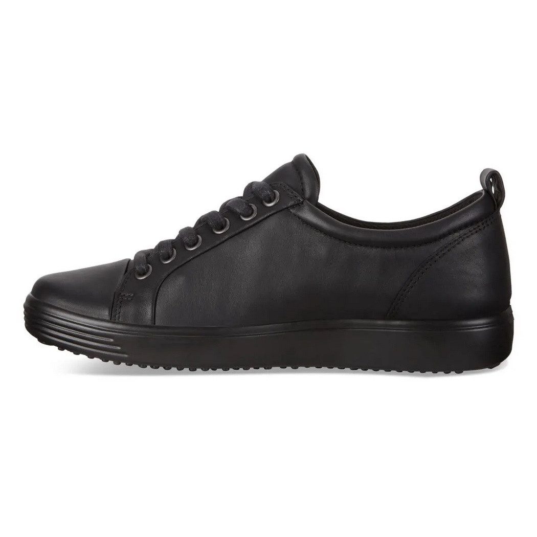 Ecco Soft 7 Gtx Tie (Leder) schwarz Damen Sneaker – Bild 2 von 5