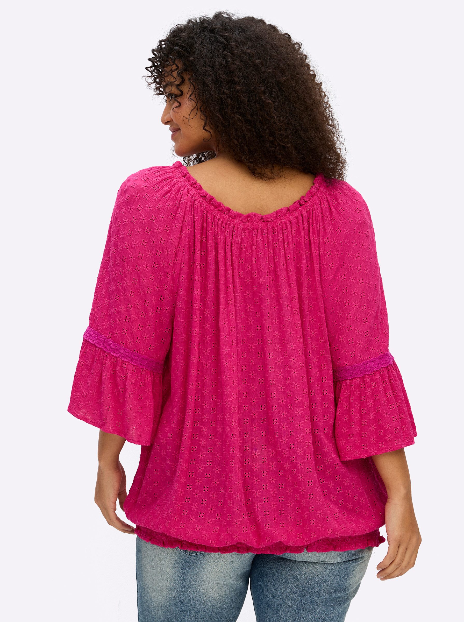 sheego by Joe Browns Klassische Bluse Tunika 3/4-Arm – Bild 3 von 5