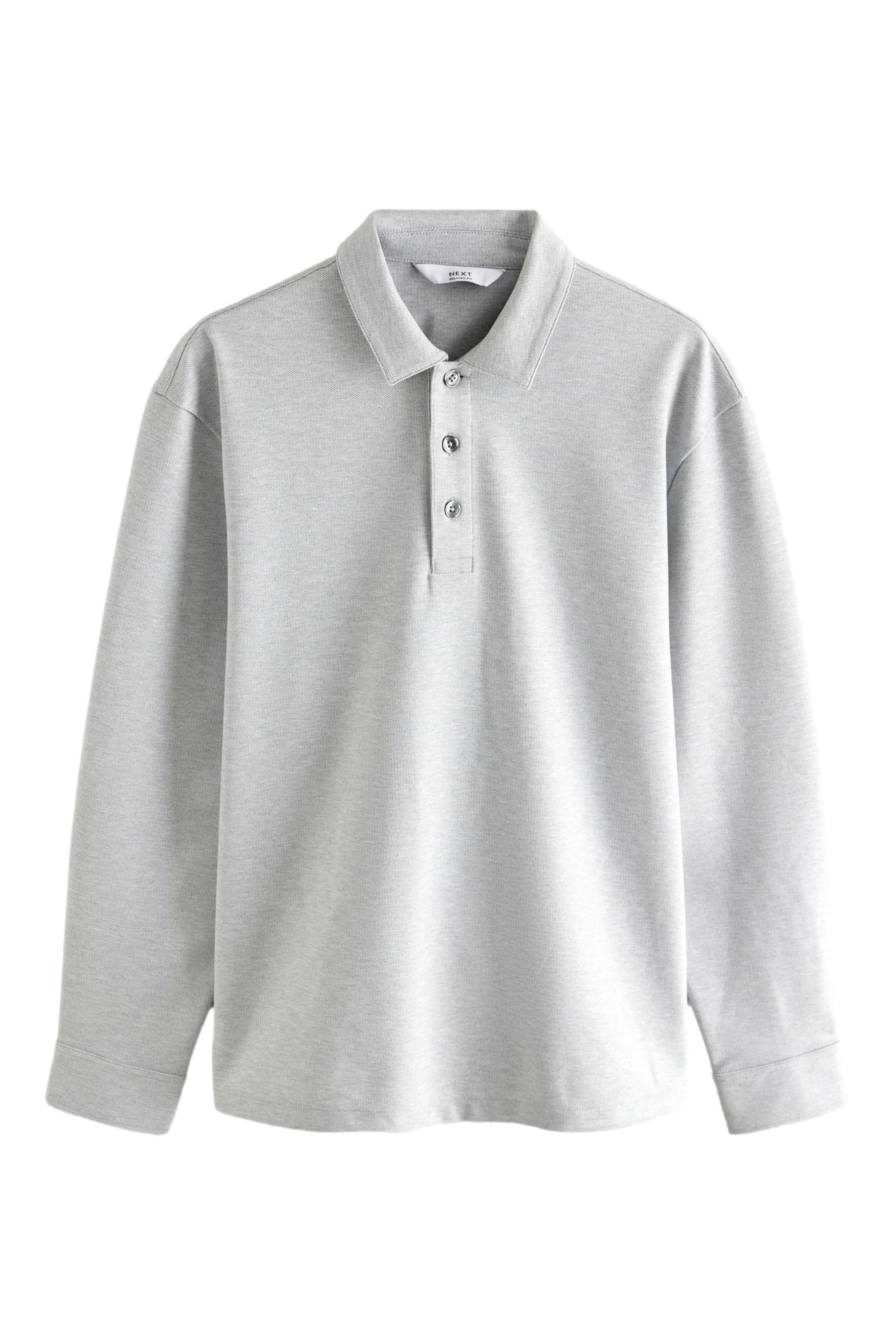 Next Langarm-Poloshirt Langärmeliges, elegantes Poloshirt mit günstig online kaufen