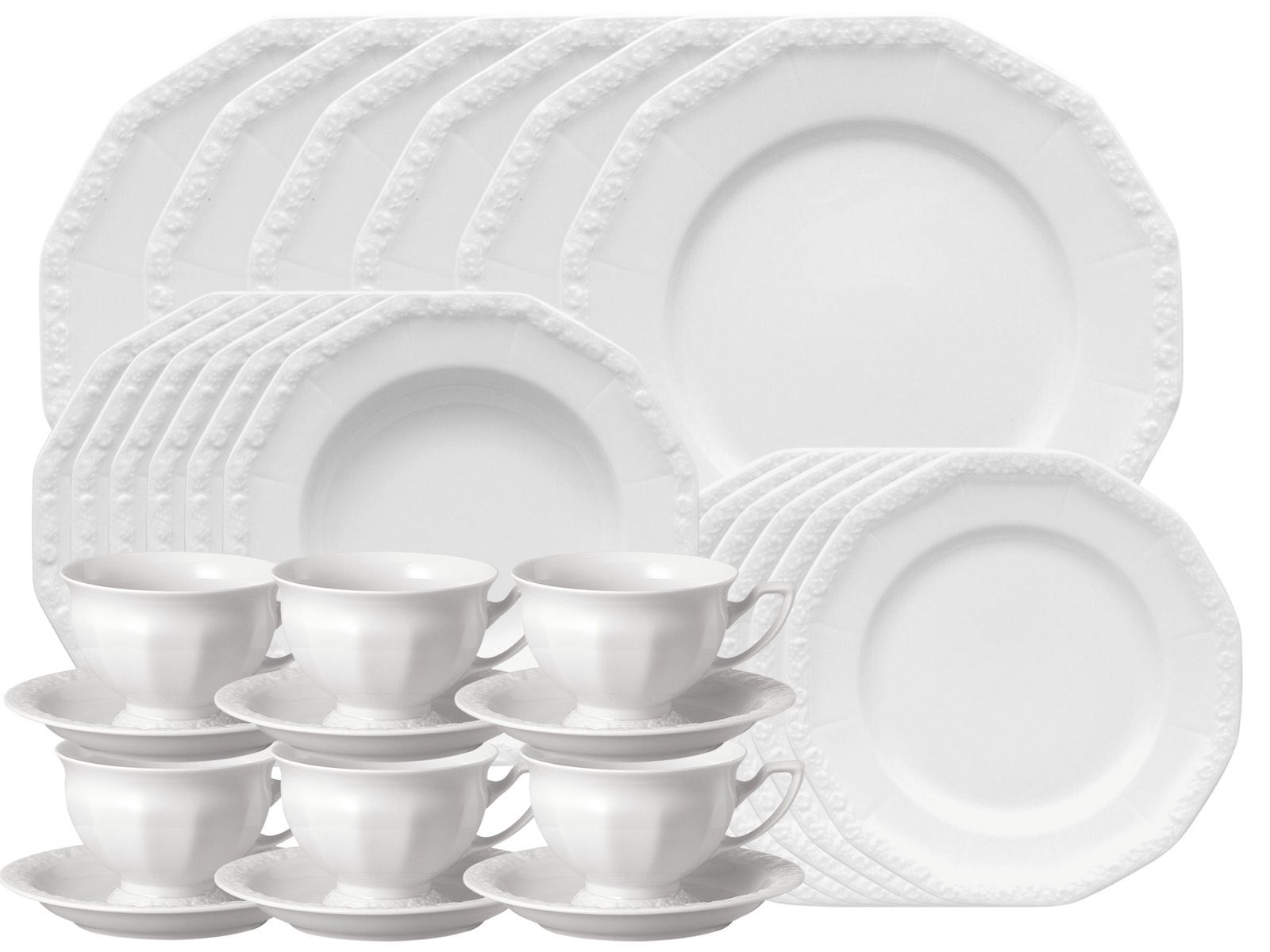Rosenthal Kombiservice Maria Weiss Kombiset 30tlg., Porzellan