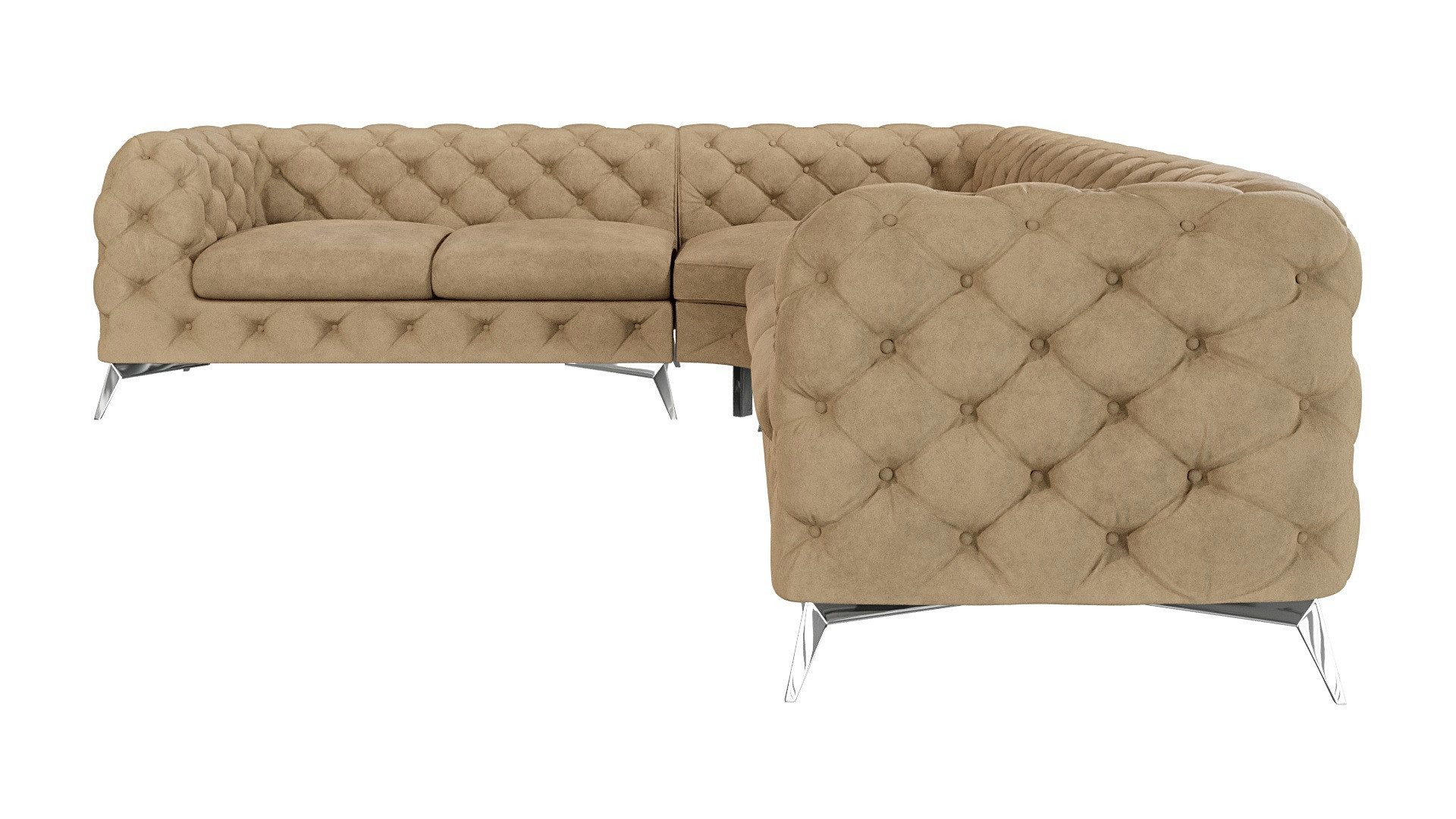 S-Style Möbel Ecksofa Kalina, Chesterfield mit günstig online kaufen