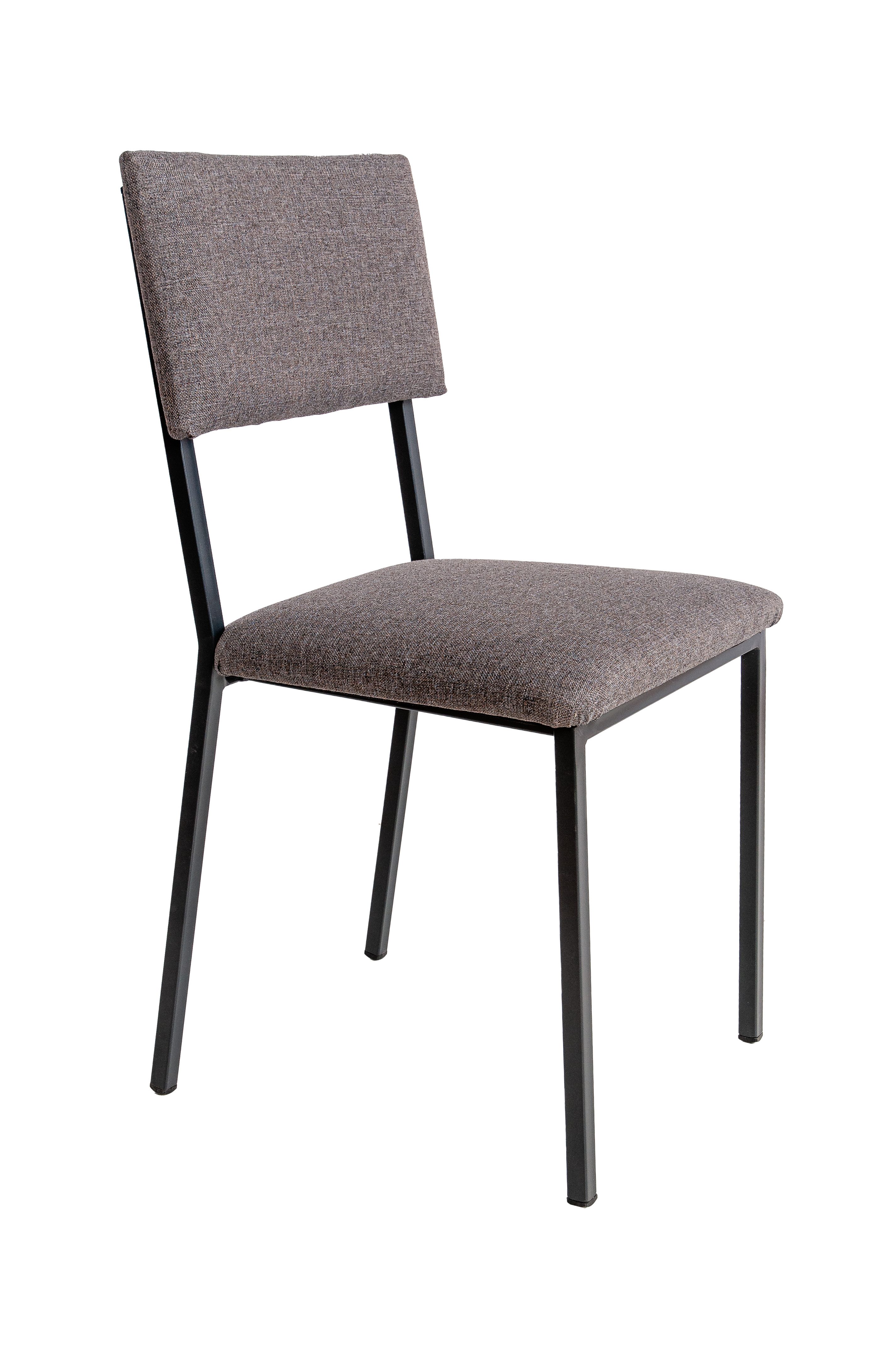 kundler home 4-Fußstuhl gepolstert, Esszimmerstuhl, Küchenstuhl mit Plastikgleitern (Set), 2er Set