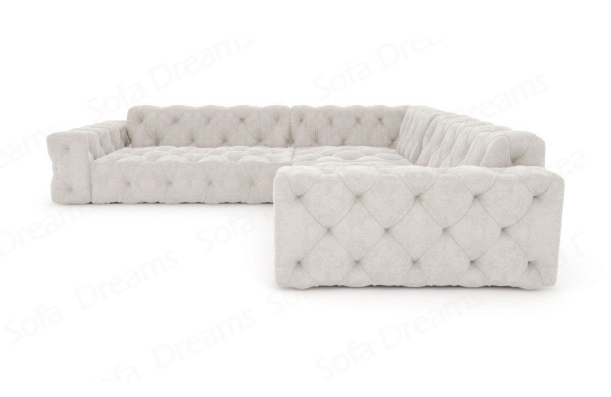 Sofa Dreams Ecksofa Stoff Sofa Polsterecksofa Menorca L Form Eckcouch Samtsofa Stoffsofa, Loungesofa