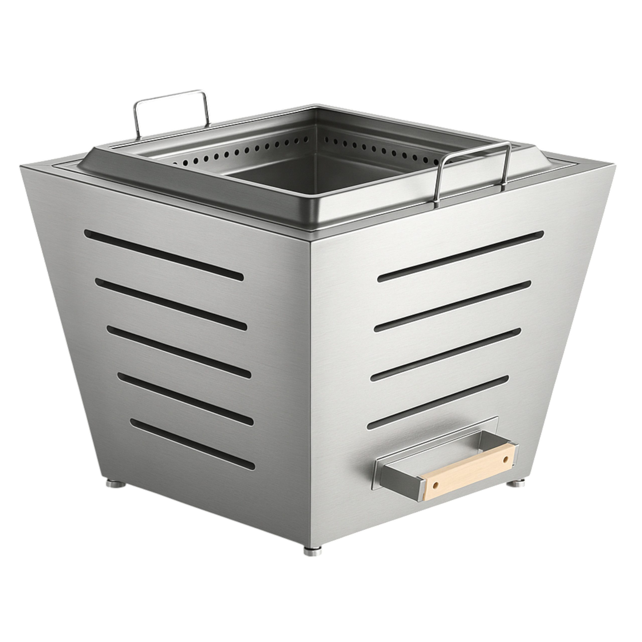 Grill-Welten Feuerschale Grill-Welten Rauchfreie Feuerschale aus Edelstahl – Stainless Steel