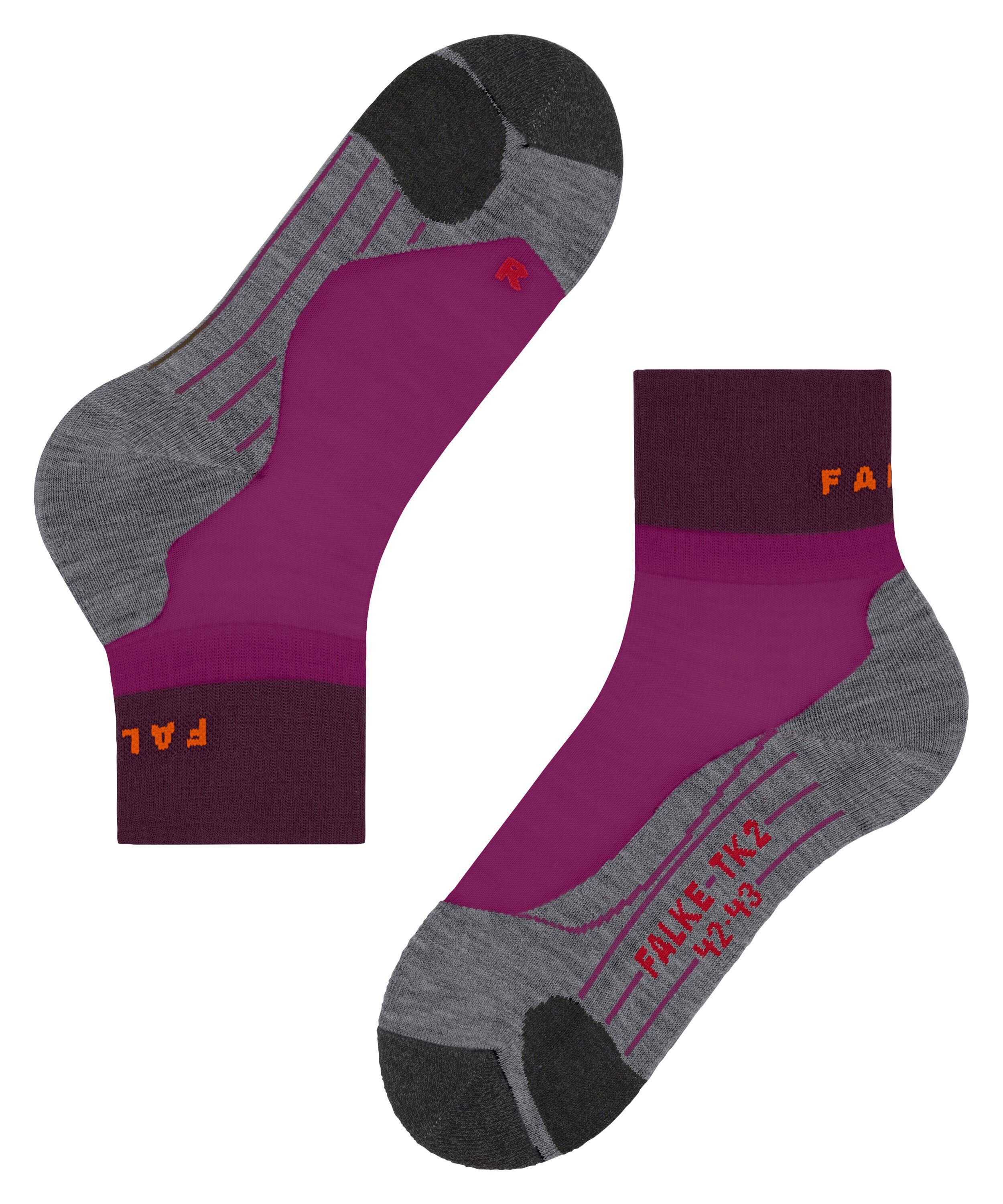 orchid TK2 Explore FALKE radiant Wandersocken Mittelgebirge Komfort im (8692) (1-Paar) Hoher Short