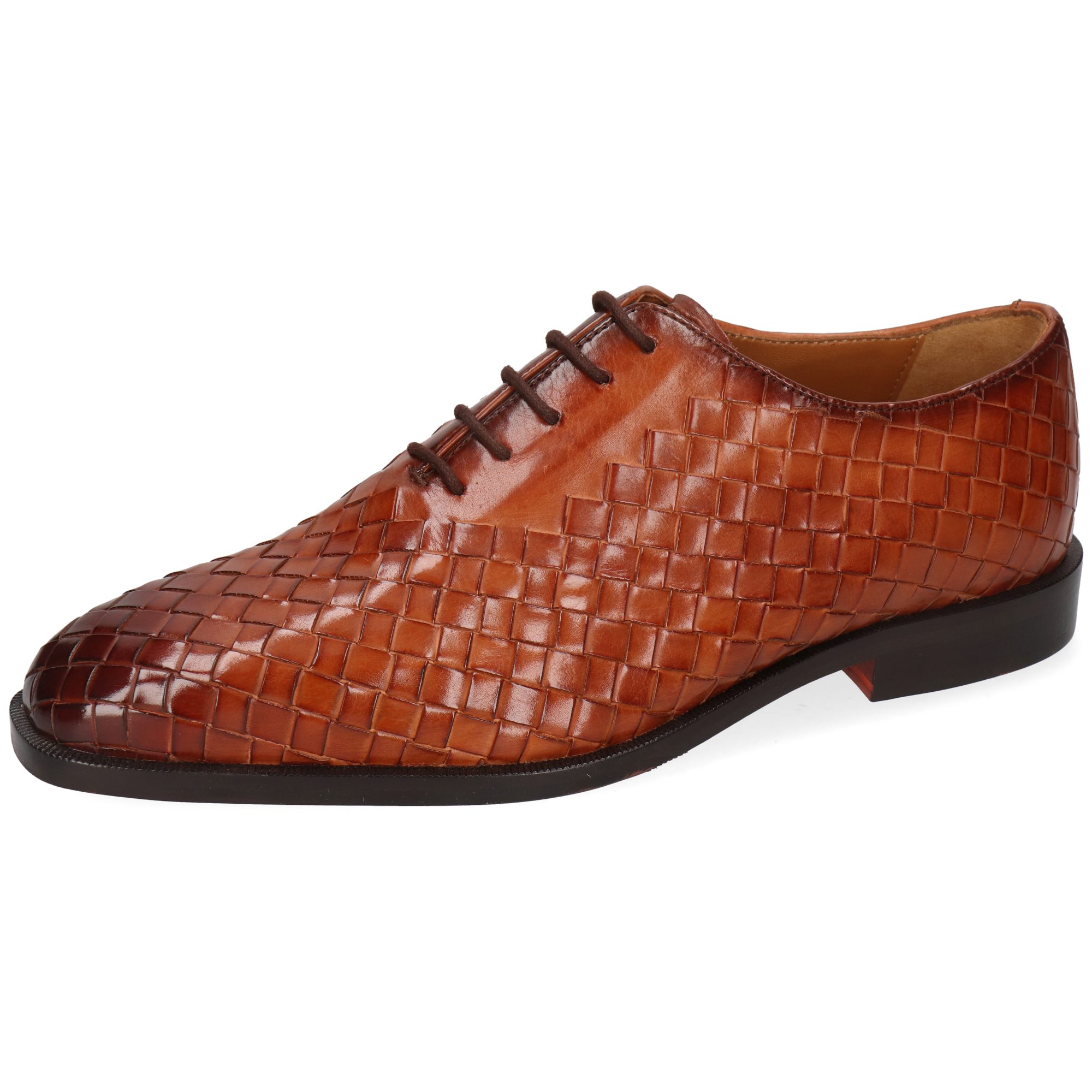 Melvin & Hamilton Stefano 8 Leder-Geflochtene Schuhe für Herren Schnürschuh Flache Absätze, Echtes Leder