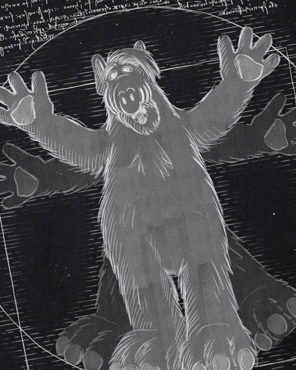 style3 T-Shirt Virtuvianischer Alf melmac tv gordon shumway der außerirdisc günstig online kaufen