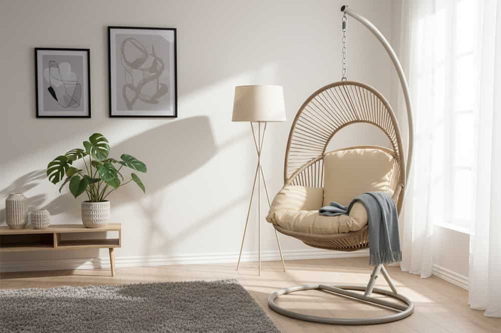 riess-ambiente Hängesessel AIR ROPE beige / günstig online kaufen