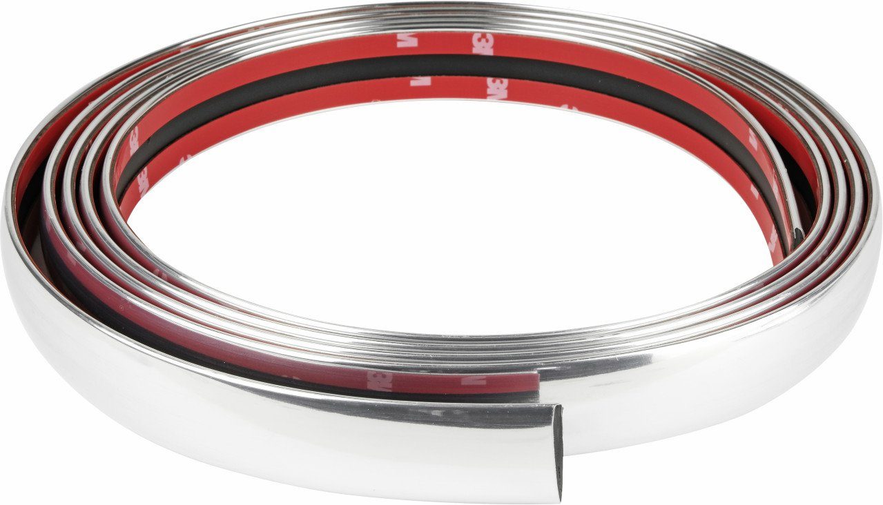 Metallschild EUFAB Zierleiste universal Chrom 2,45m x 21mm