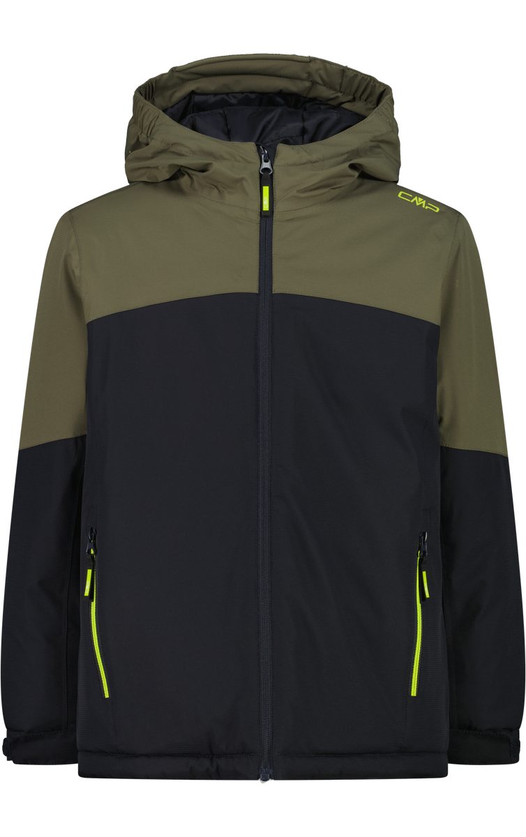 CMP Funktionsjacke KID JACKET FIX HOOD ANTRACITE-OLIVE