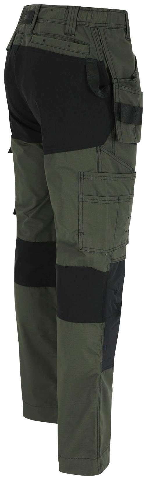 Herock Arbeitshose Spector Hose und Nageltaschen mit festen 4-Wege-Stretch-Teilen khaki 2 Multi-Pocket-Hose