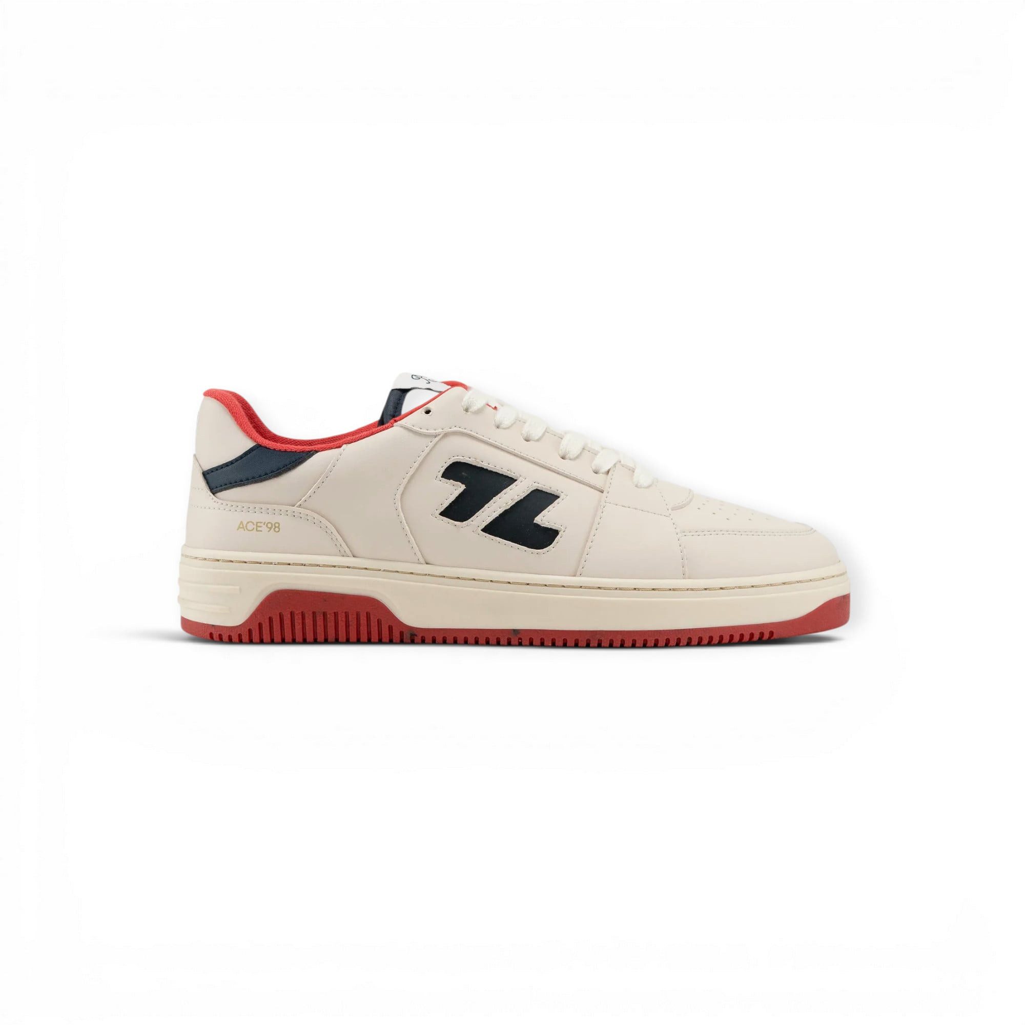 Zeta Ace 98 creamweiss/marineblau/rot Damen Sneaker