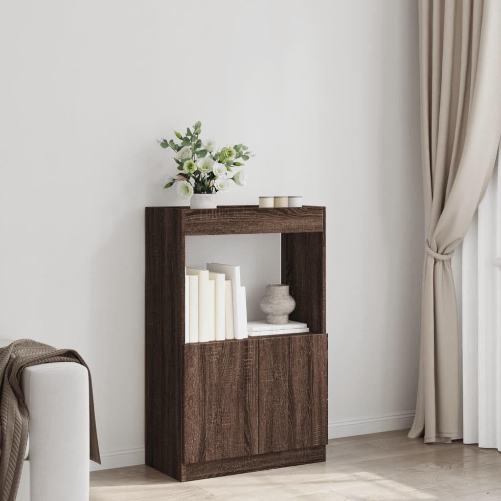 vidaXL Bücherregal Highboard Braun Eichen-Optik 63x33x100 günstig online kaufen
