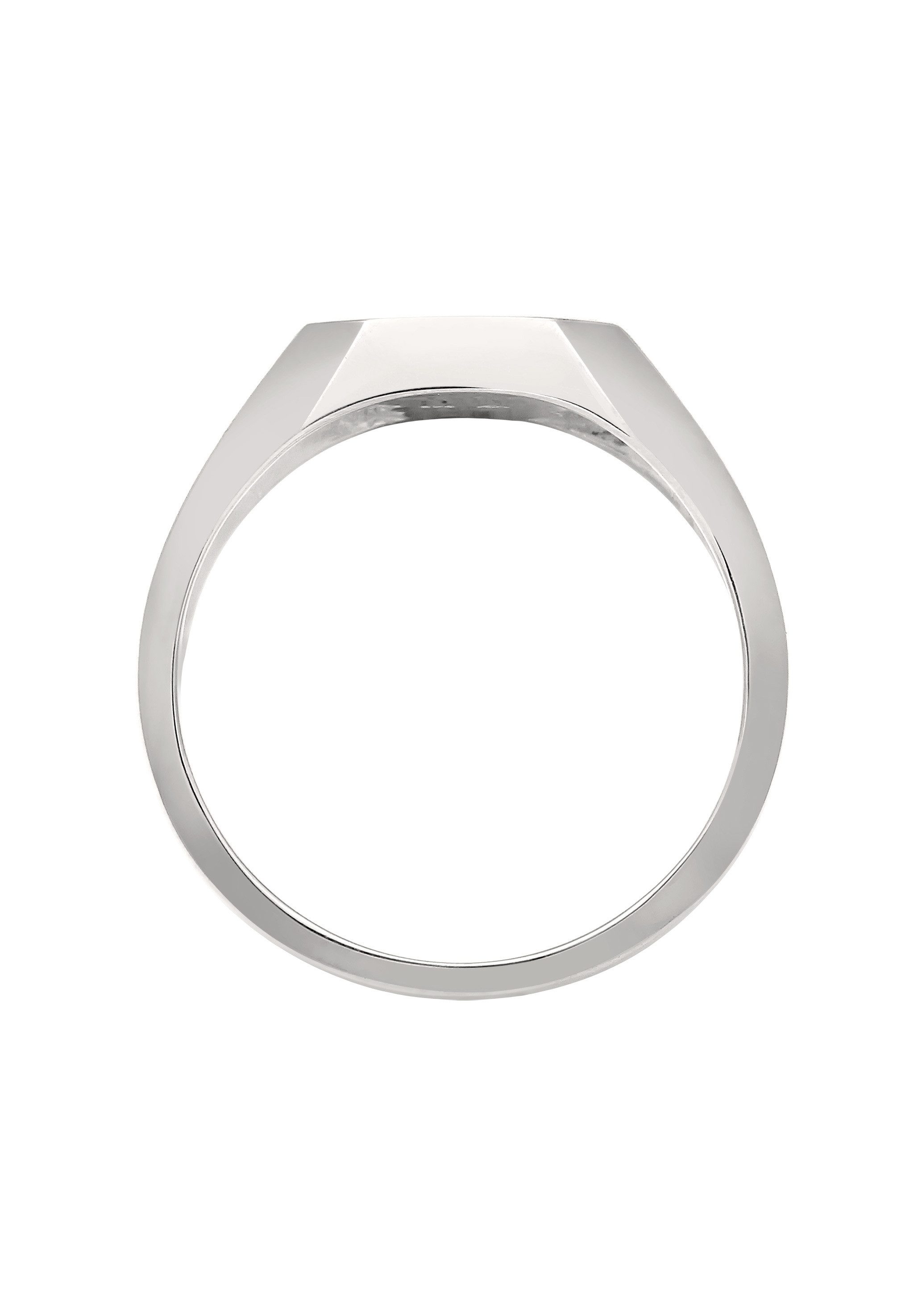 Kuzzoi Siegelring Siegelring Emaille Grün Basic 925 Silber