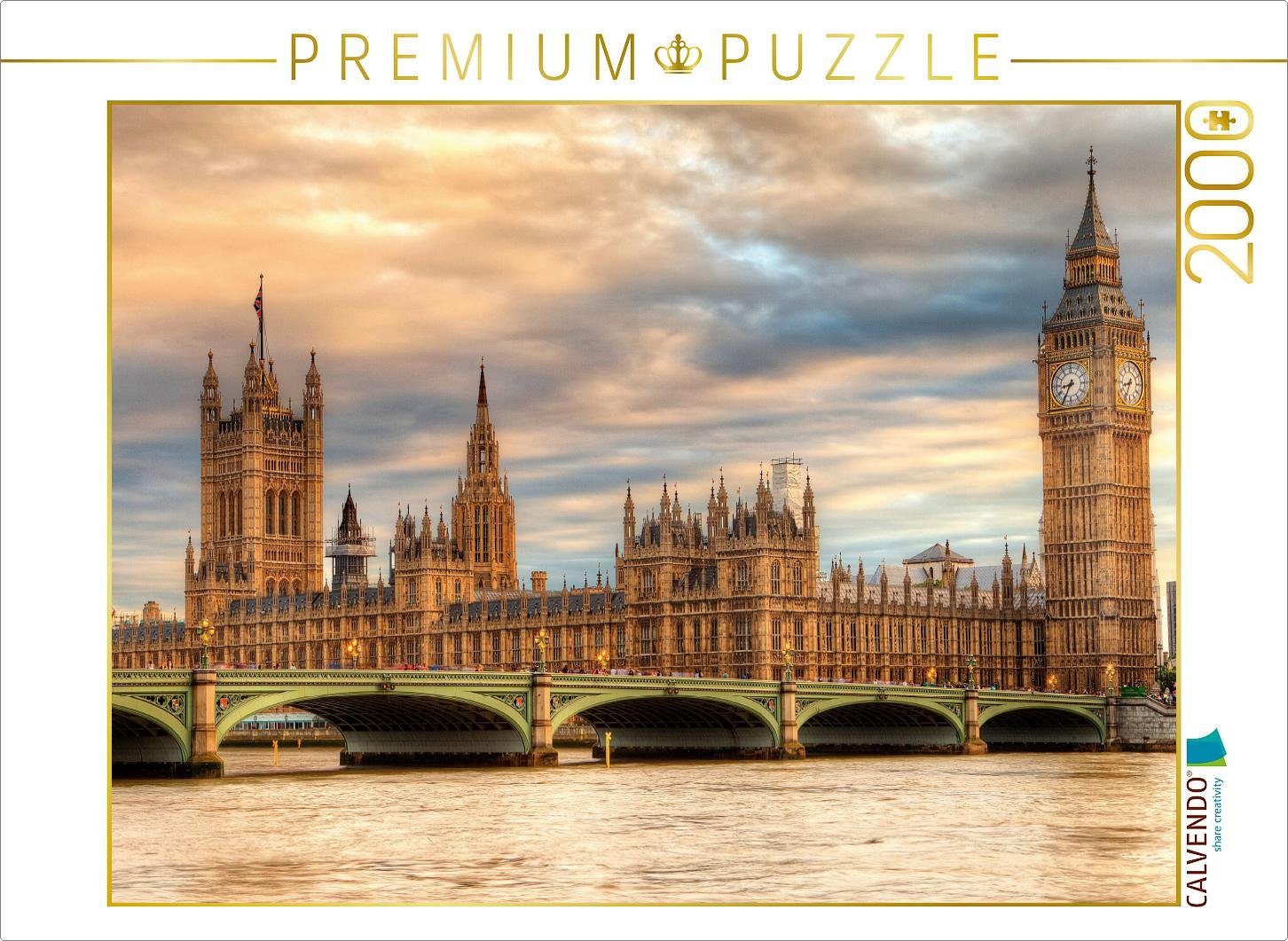 CALVENDO Puzzle CALVENDO Puzzle England - House of Parliament 2000 Teile Lege-Größe 90 x 67 cm Foto-Puzzle Bild von TJPhotography, 2000 Puzzleteile