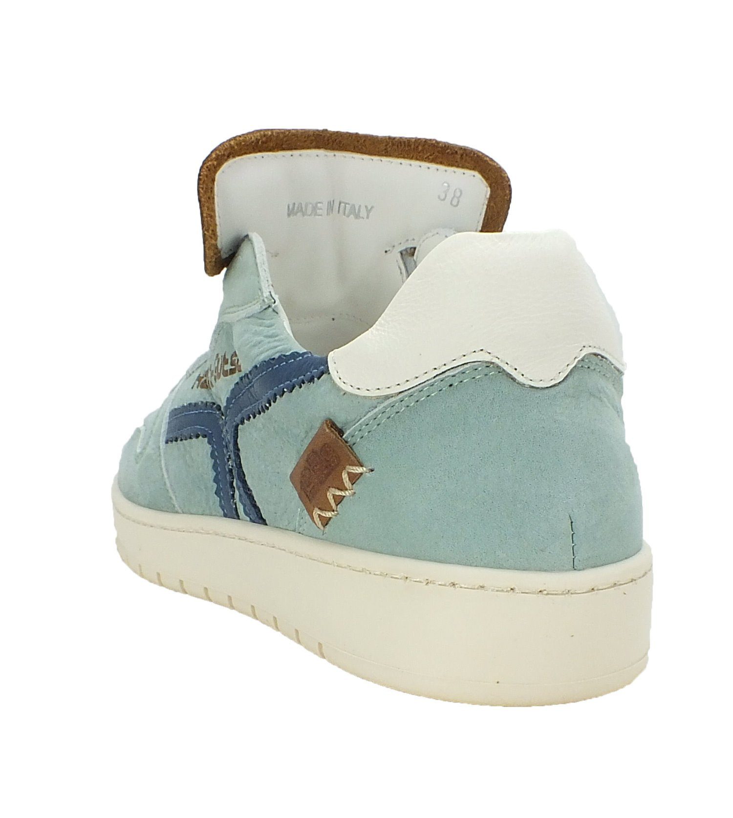 Kamo-Gutsu Damen Leder Halbschuhe Sneaker Wechselfussbett