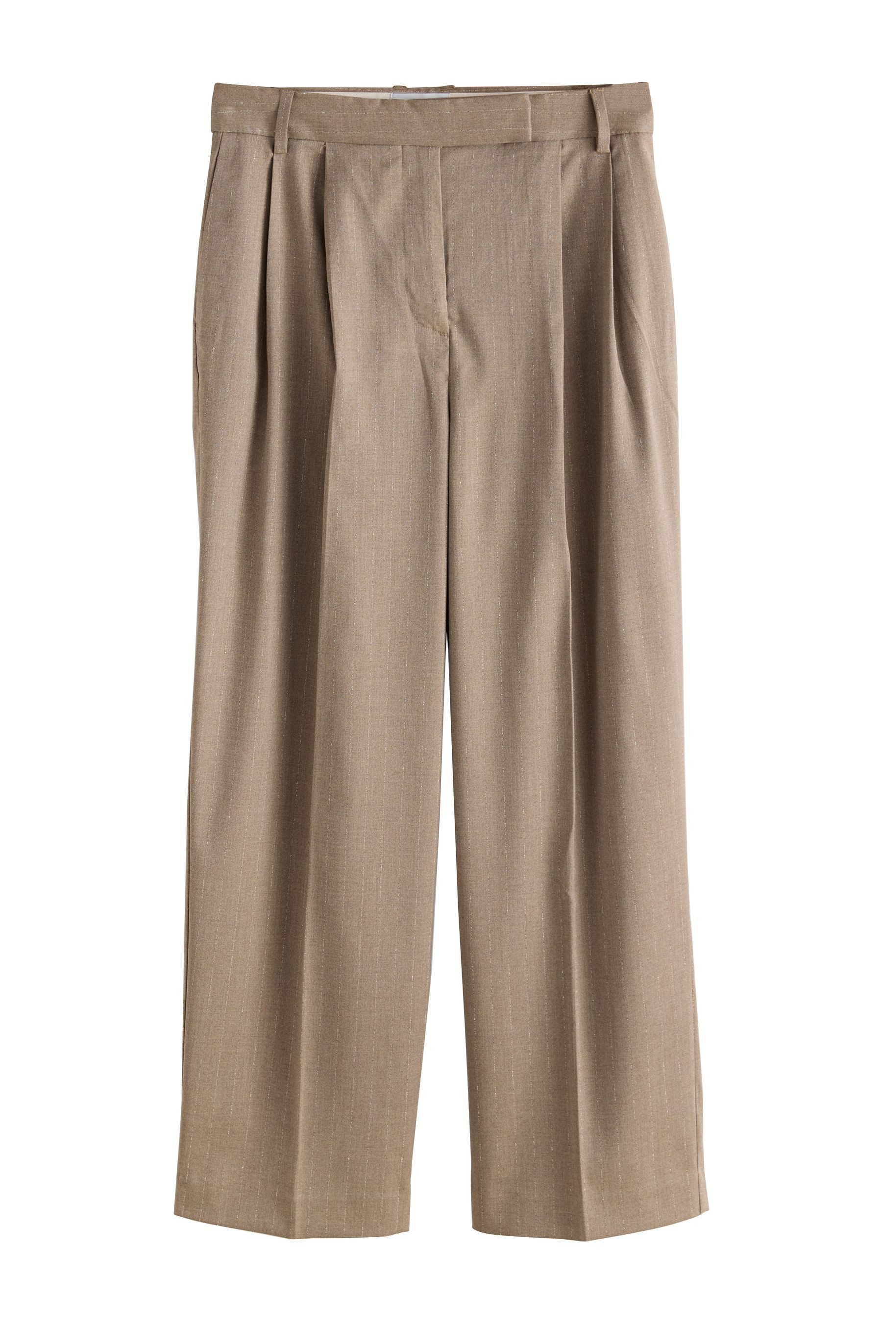 Anzughose N. Premium Gestreifte figurbetonte Hose
