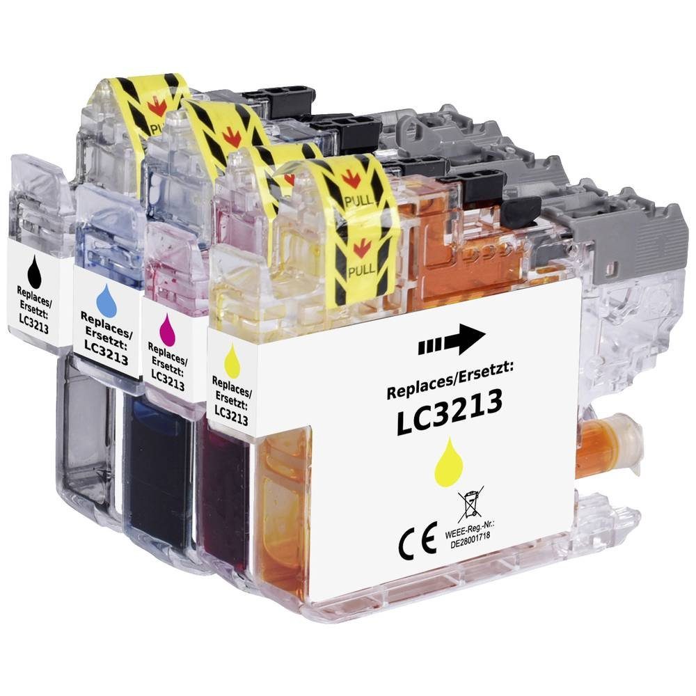 Renkforce Tinte ersetz LC-3213BK, LC-3213C, LC-3213M, LC-3213Y RF-5679866 Tintenpatrone