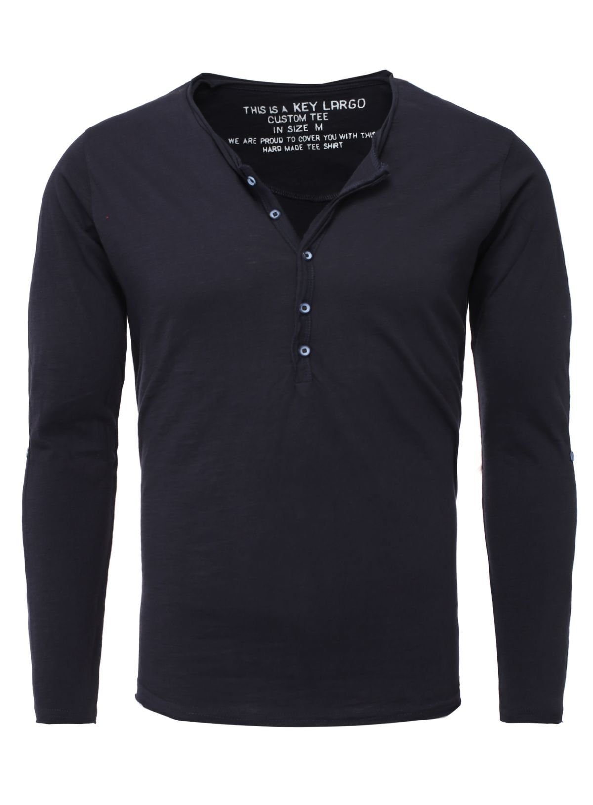 Key Largo Henleyshirt Ginger vintage Look günstig online kaufen