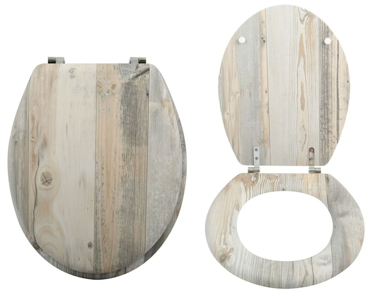 MSV WC-Sitz OMBO, Toilettendeckel MDF, Scharniere günstig online kaufen