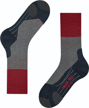 FALKE Funktionssocken TK2 3408 lightgrey/red