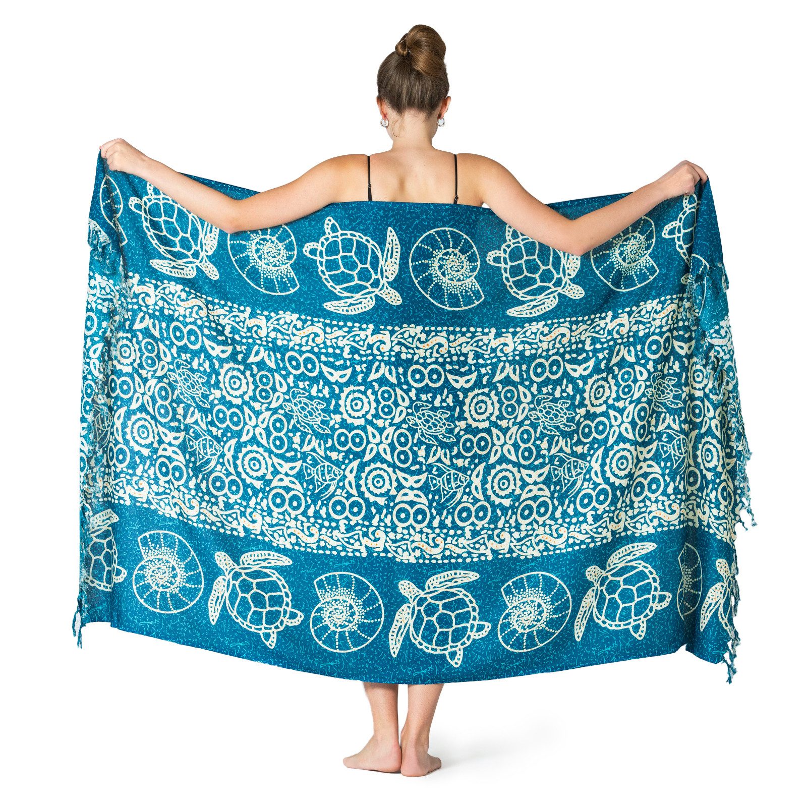 PANASIAM Pareo Sarong im Meeres-Design Strandtuch günstig online kaufen