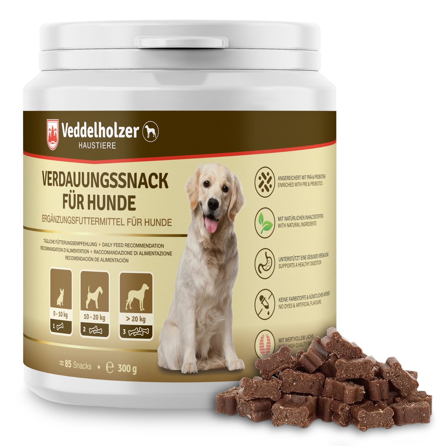 Hunde Probiotika Unterstützung der Darmflora Nahrungsergänzungsmittel Kapseln