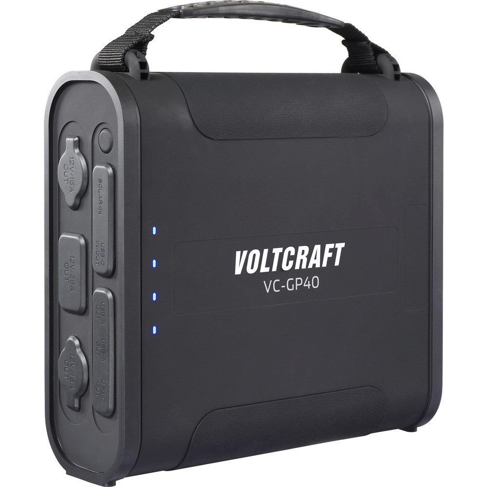 VOLTCRAFT VOLTCRAFT VC-GP40 Powerbank 36000 mAh USB PD 3.0 LiFePO 4 Schwarz LED Powerbank 36000 mAh
