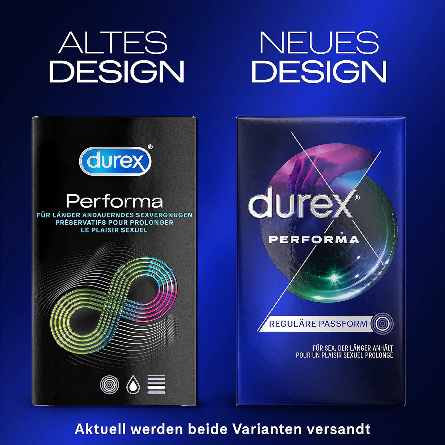 durex Kondome Performa, 12 St., mit 5 % benzocainhaltigem Gel für Sex, der länger anhält