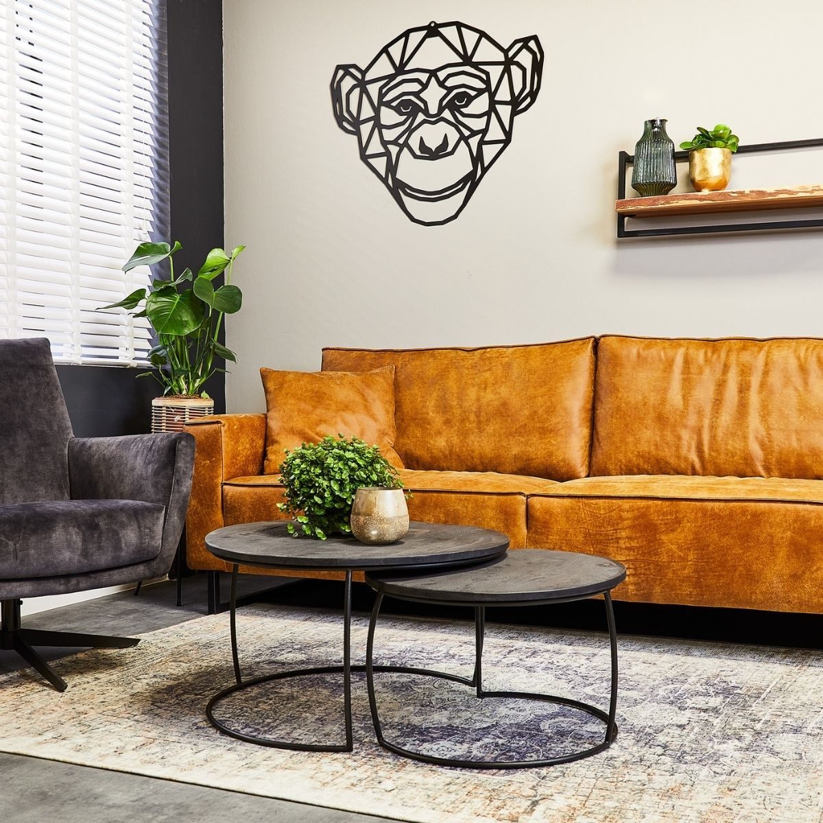 Couchtisch Couchtisch Lulu Black 2er Set Rund