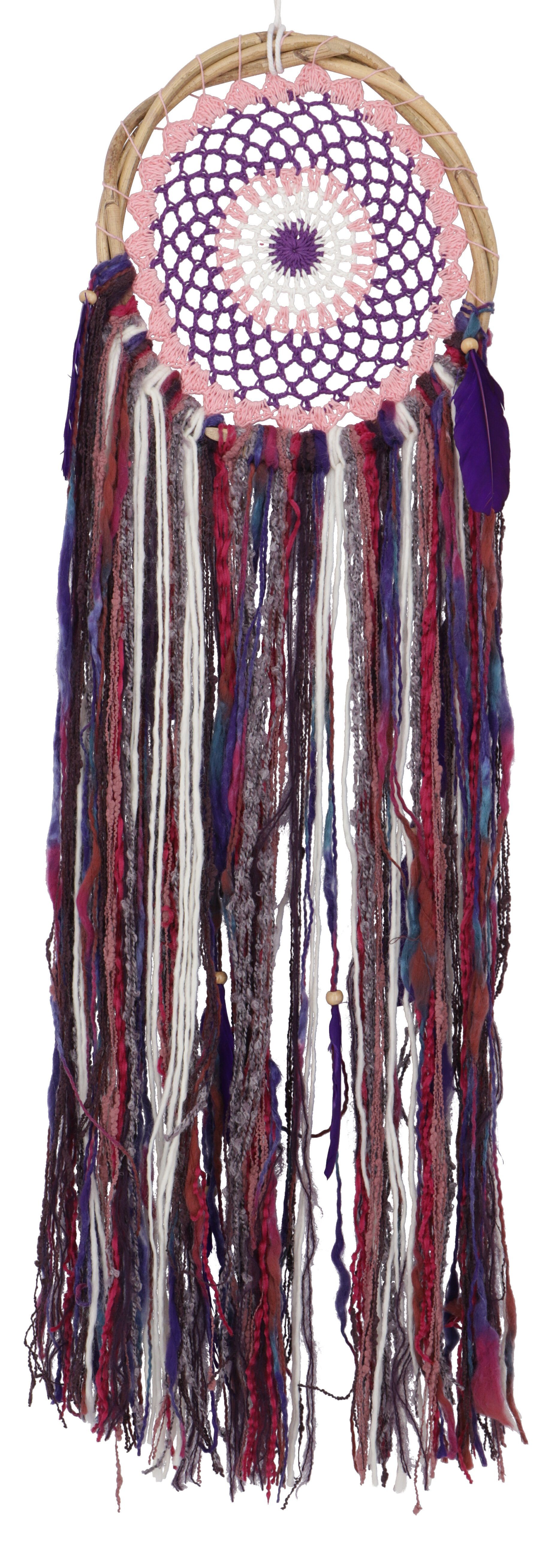Guru-Shop Dekoobjekt Traumfänger - 24 cm Violett