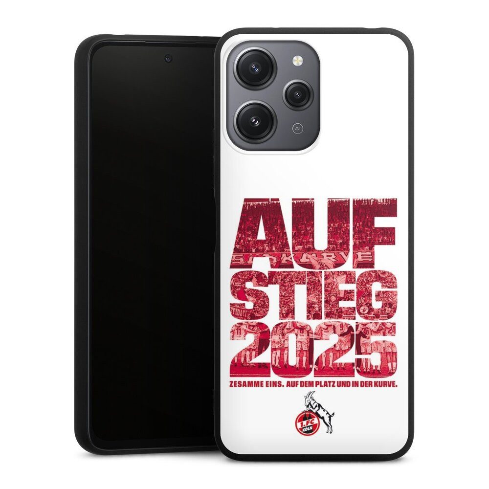 DeinDesign Handyhülle 1. FC Köln Aufstieg Offizielles Lizenzprodukt 1. FC Köln Aufstieg 2025, Xiaomi Redmi 12 Silikon Hülle Premium Case Handy Schutzhülle
