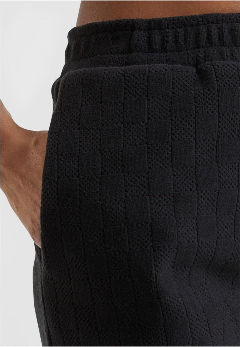 URBAN CLASSICS Funktionshose Ladies Jacquard Velvet Sweatpants Damen Jogginghose
