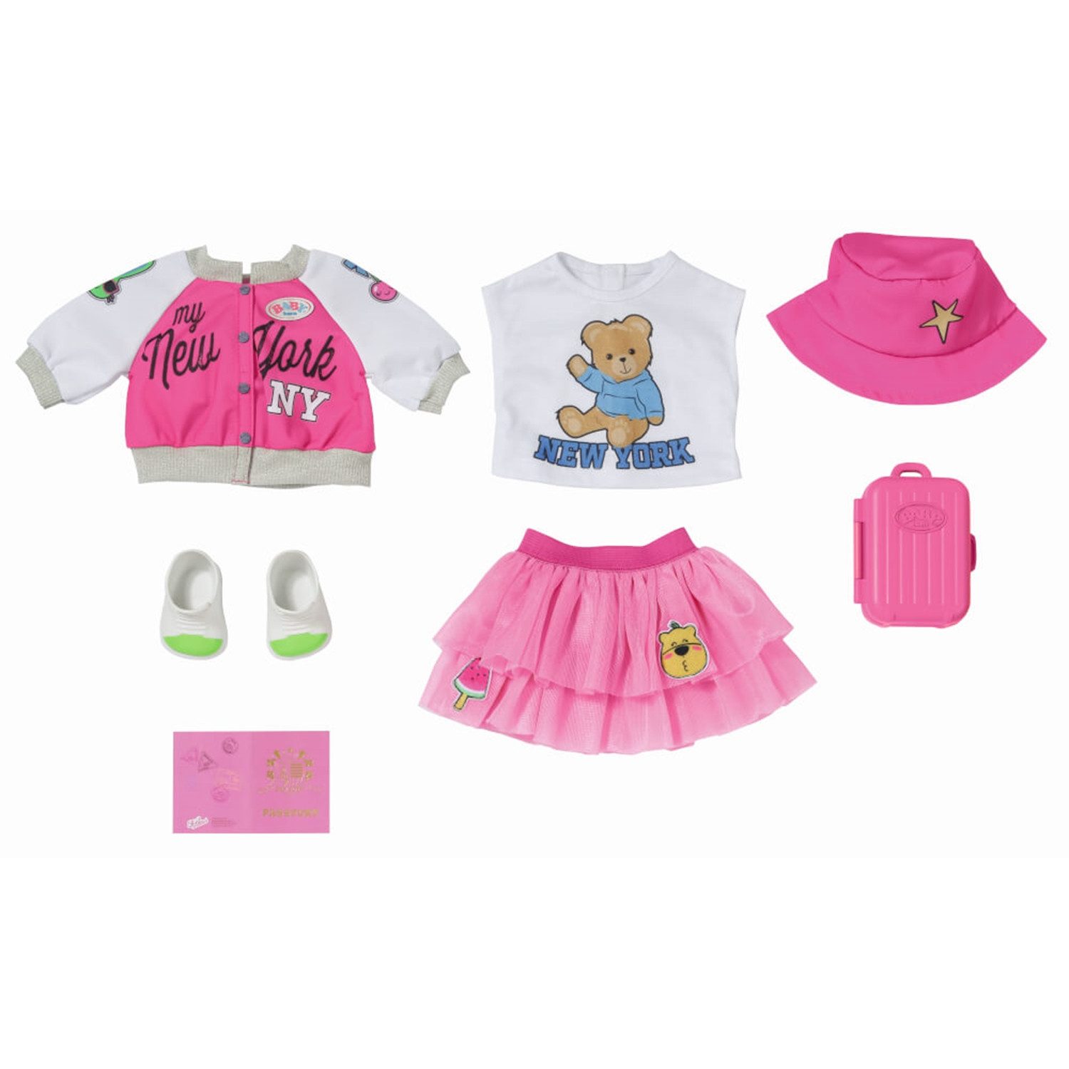 Zapf Creation® Puppenkleidung 836316 BABY born Deluxe Reise Outfit 43cm