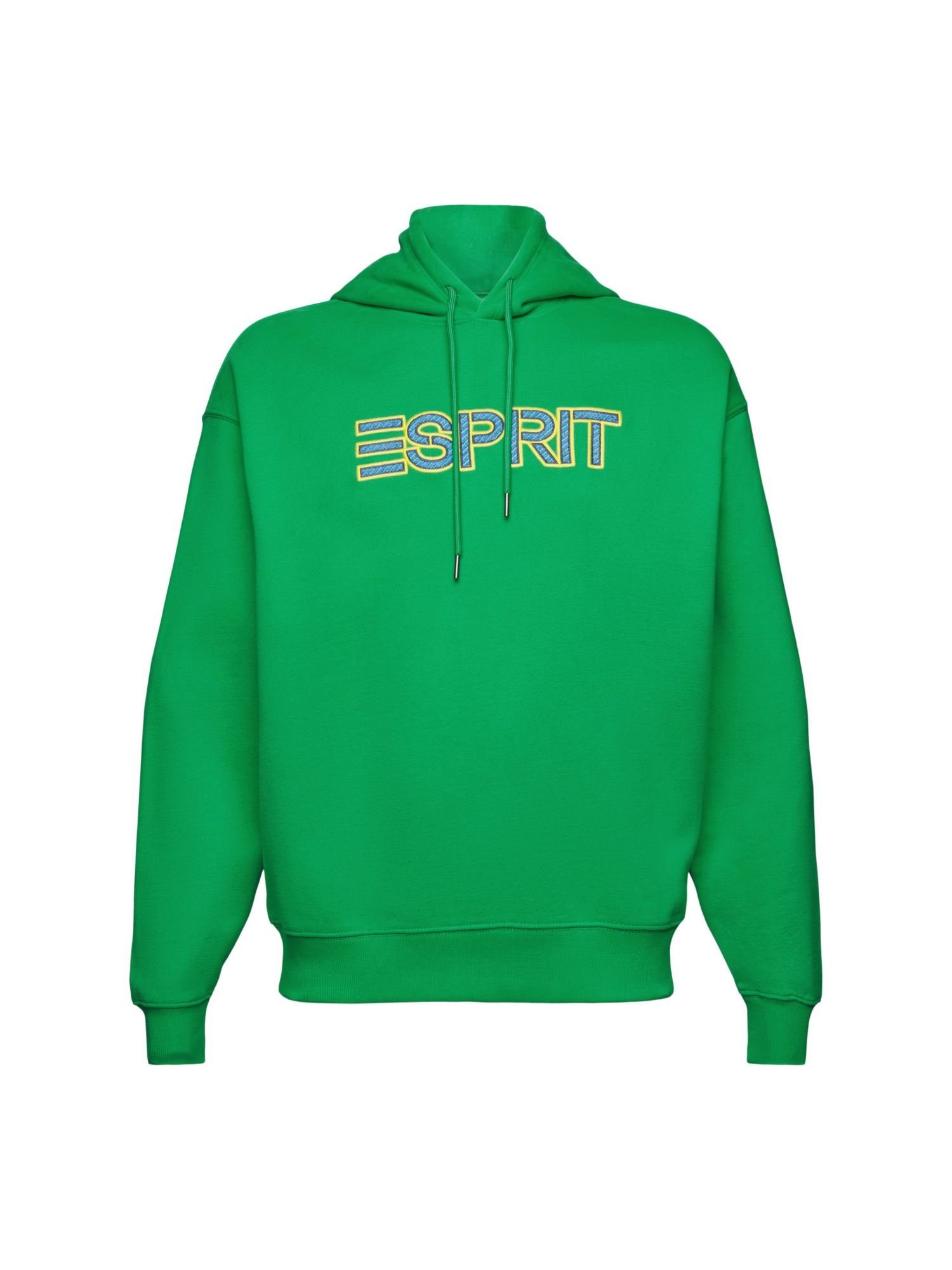 Esprit Sweatshirt Logo-Hoodie aus Baumwollmix (1-tlg) GREEN