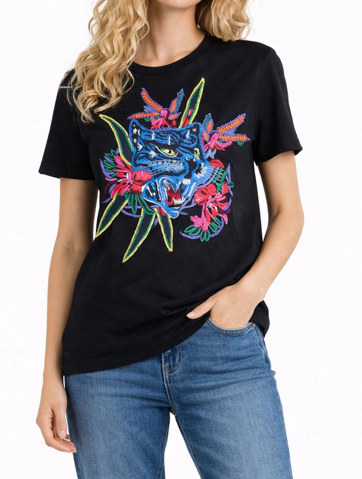 Diesel T-Shirt Diesel Damen T-Sily-X T-Shirt Kurzarm Schwarz