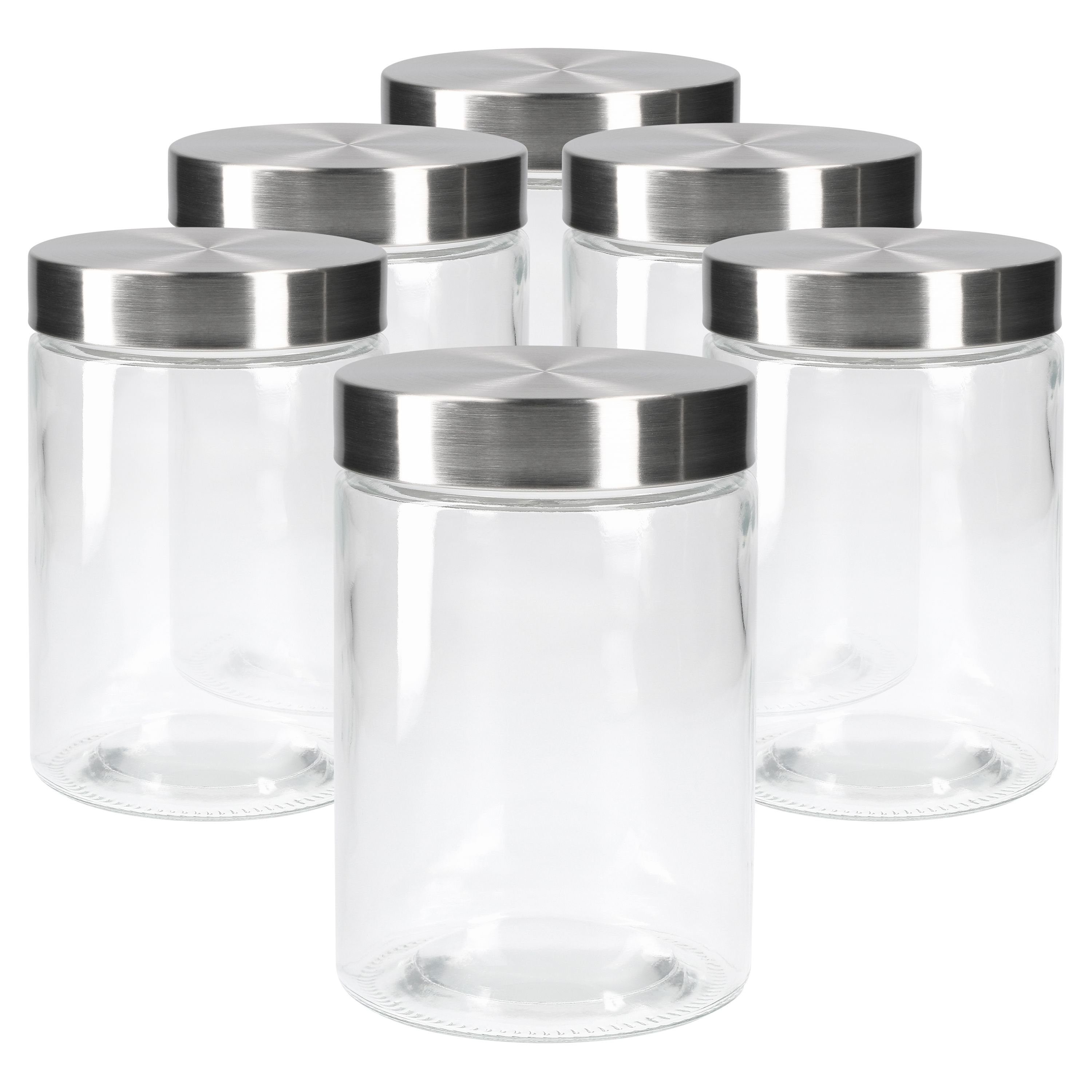 MamboCat Vorratsglas Bera Vorratsglas Glas Set 1.2L, 6er