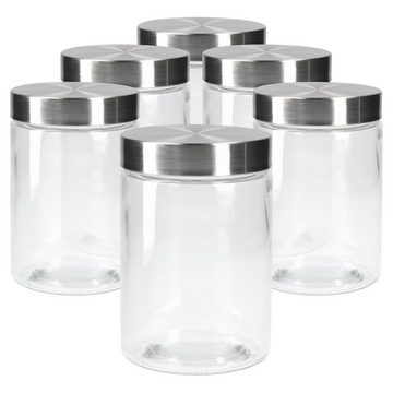 MamboCat Vorratsglas 6er Set Bera Vorratsglas 1.2L, Glas