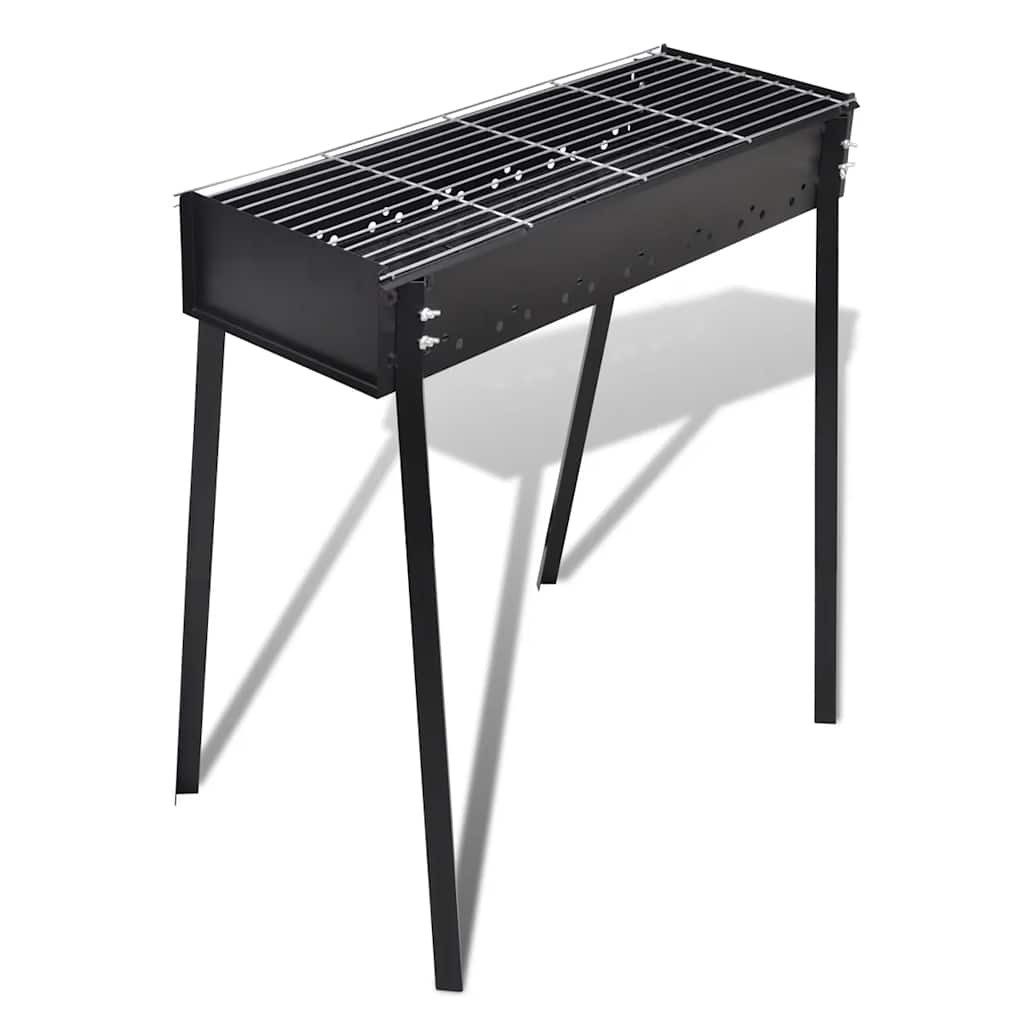vidaXL Grillkamin BBQ Grill Säulengrill Standgrill Kohlegrill Barbeque Quadratisch