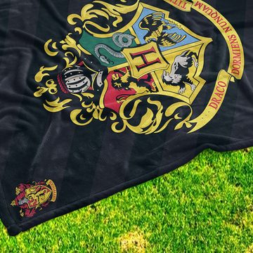 Kinderdecke Harry Potter Hogwarts 150 x 200 weich und kuschelig Coral Fleecedecke, BERONAGE