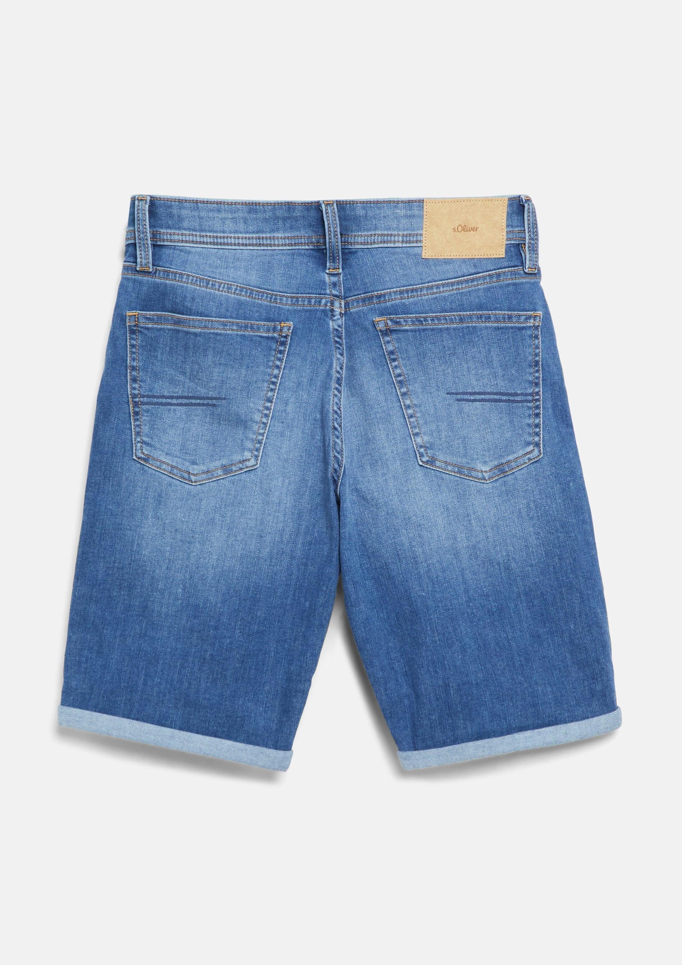 s.Oliver Jeansshorts Jeans-Bermuda Bermuda Jeans / Regular Fit / Mid Rise / mit Turn-up