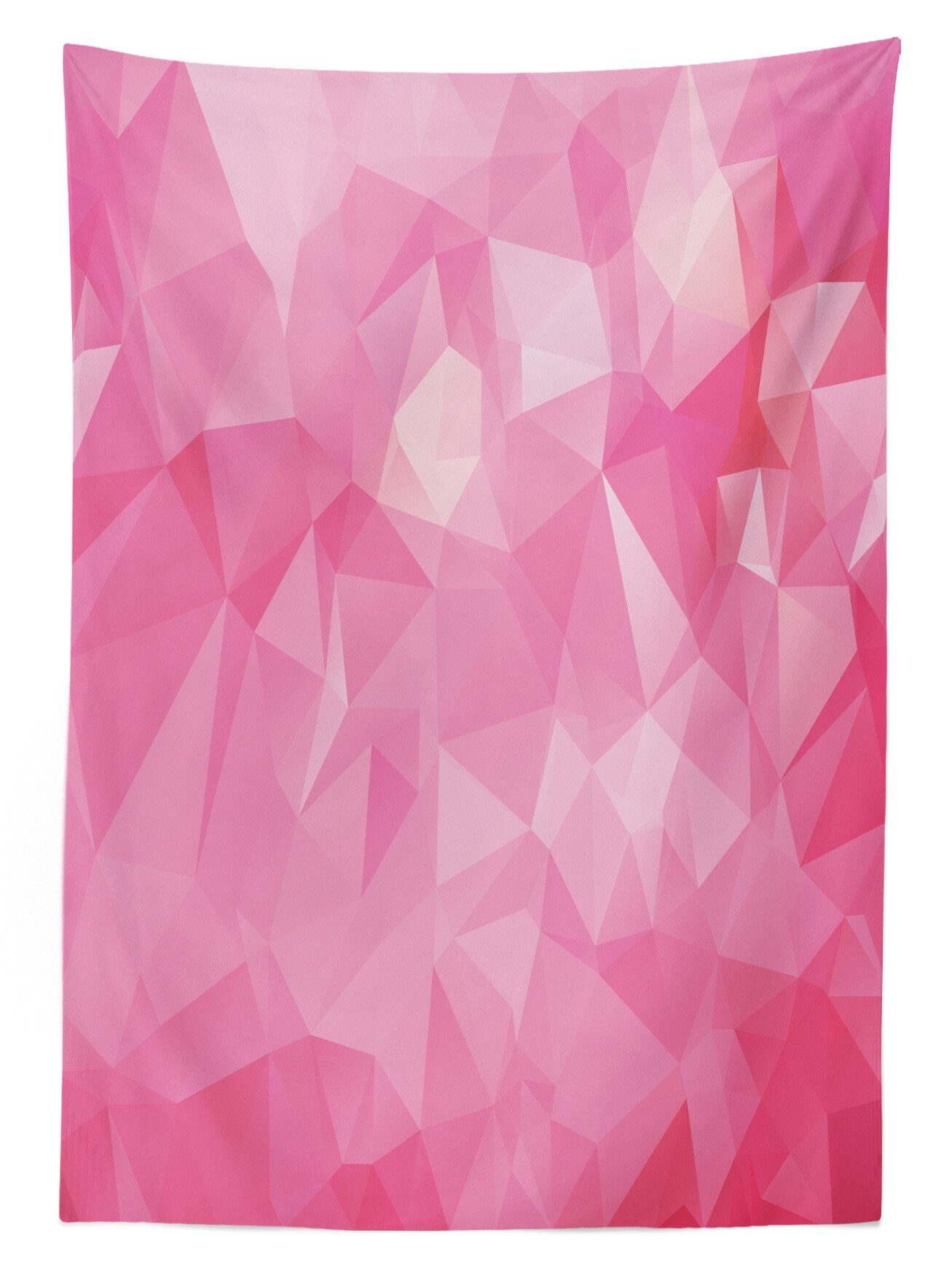 Für Farben, Farbfest geeignet Polygonal Abstrakte Rosa den Bereich Fractal Tischdecke Waschbar Klare Außen Abakuhaus