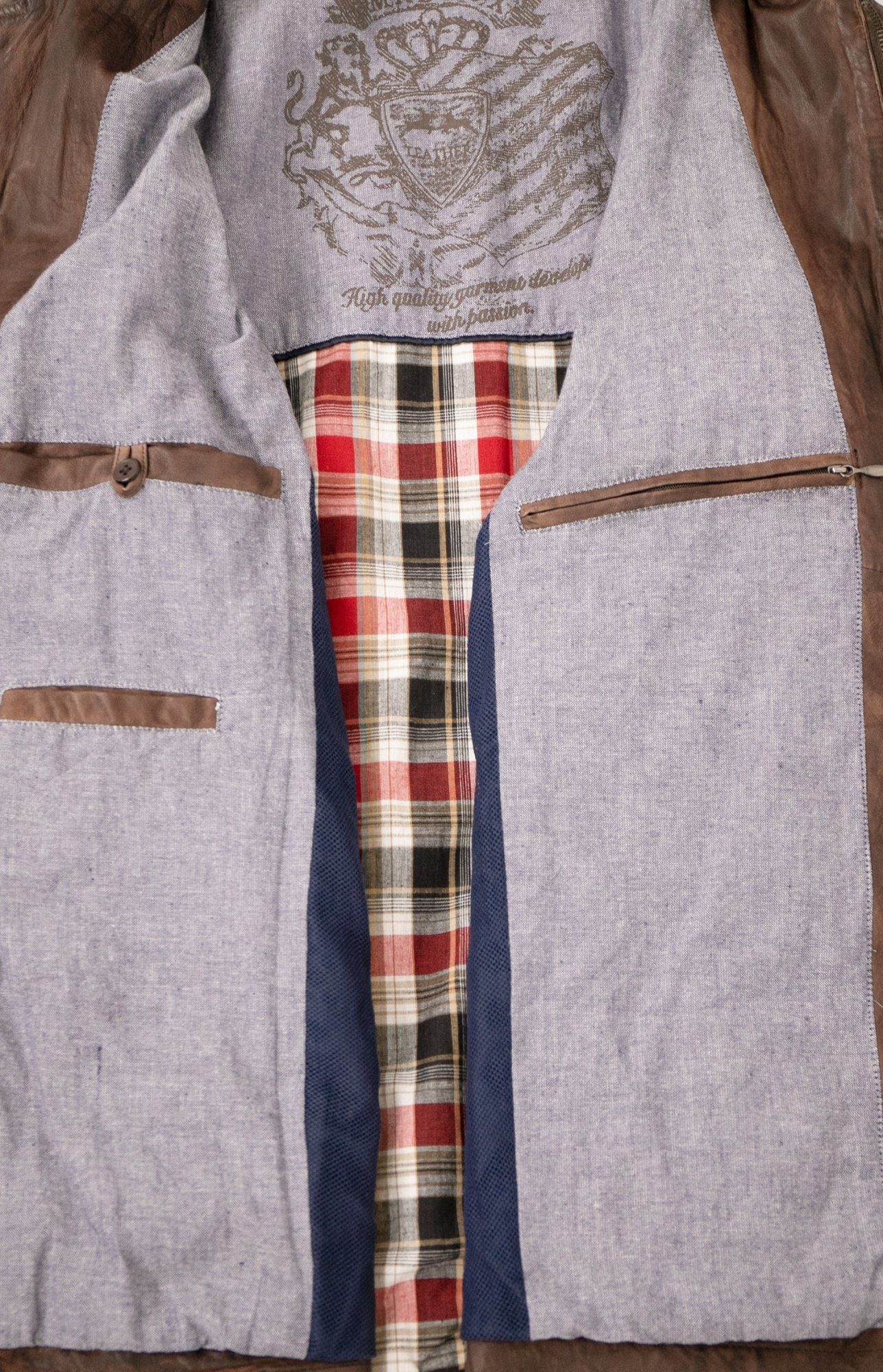 Maddox Lederjacke Anthony MADDOX - Herren Lederjacke Lammnappa mocca