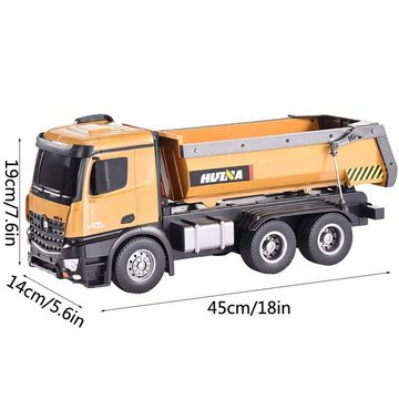 Esun RC-Truck Modell baufahrzeuge Rc Dump Truck 1:14 LKW 10 Kanal Kipplader, 10 Kanäle