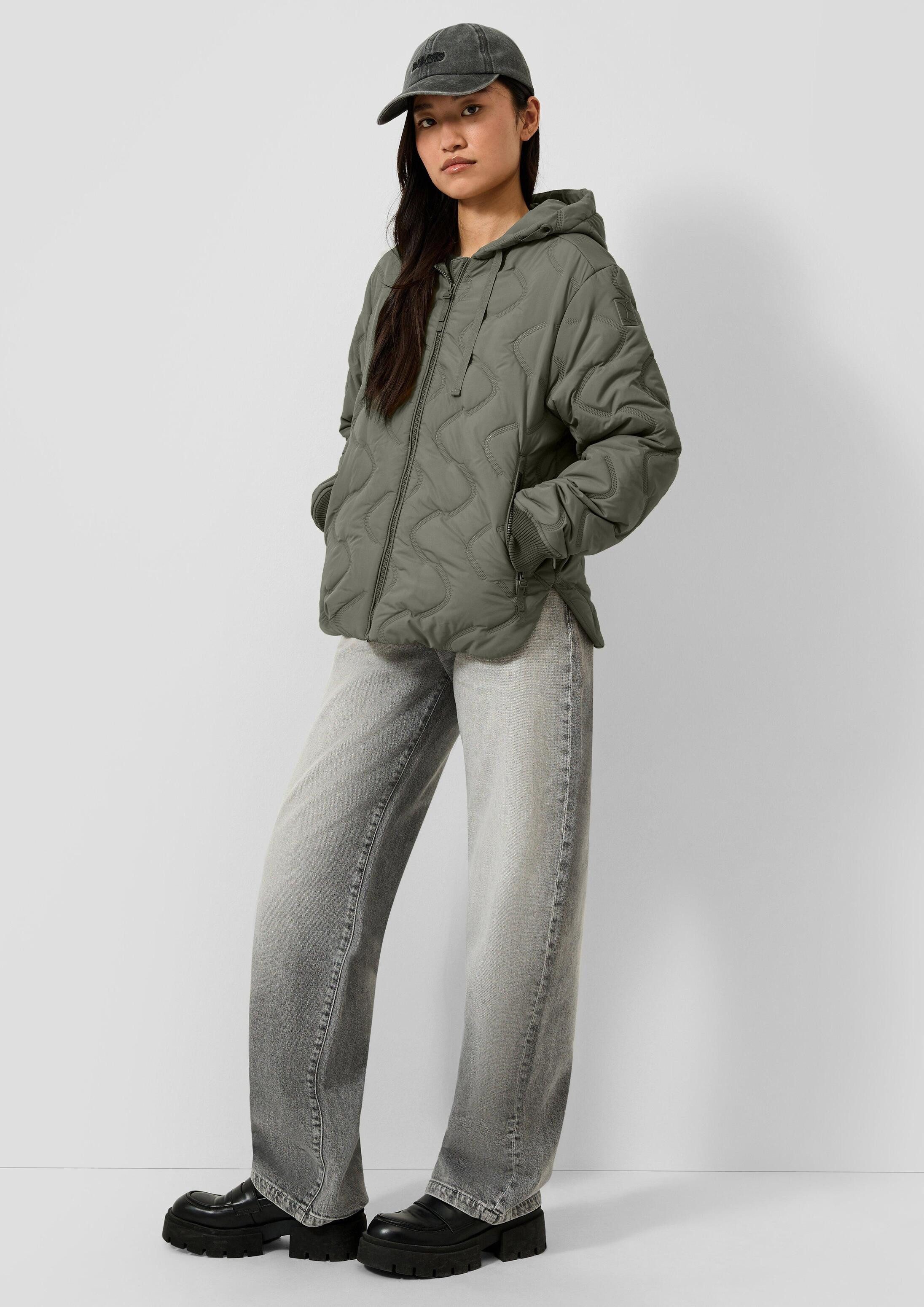 QS Funktionsjacke Outdoor-Jacke Wattierte Jacke mit geprägtem Muster – Bild 5 von 5