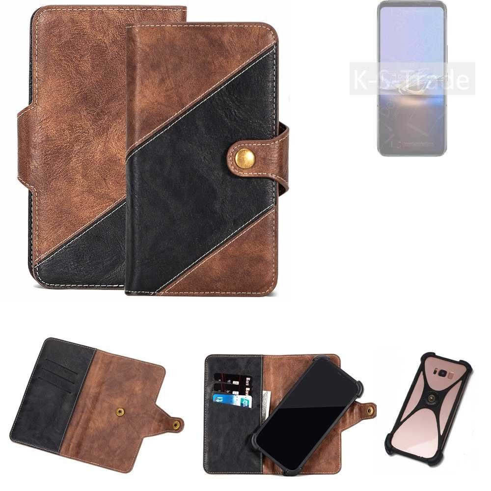 K-S-Trade Handyhülle für Asus ROG Phone 6D Ultimate, Handyhülle Schutzhülle Bookstyle Case Klapphülle Cover Hülle