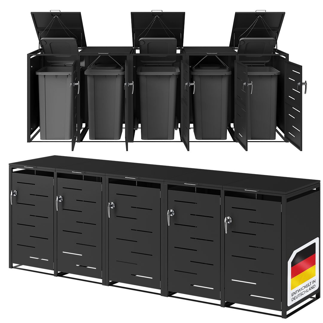 STEELSØN Mülltonnenbox Diorus 240L (Graphitschwarz, verfügbar günstig online kaufen