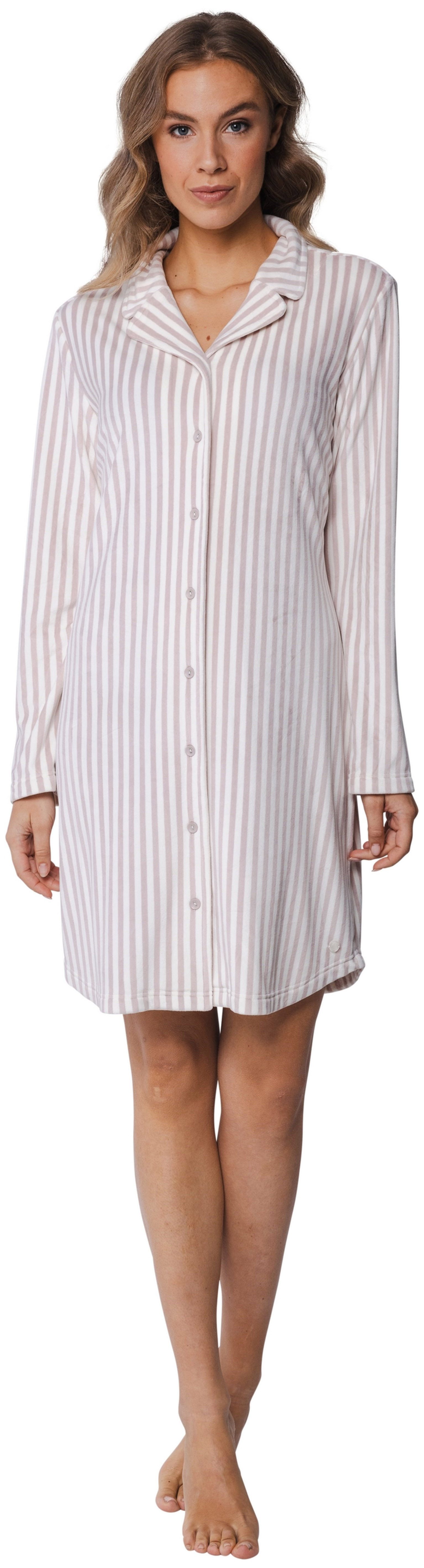 Pastunette Nachthemd Damen Nikki Schalfshirt geknöpft günstig online kaufen