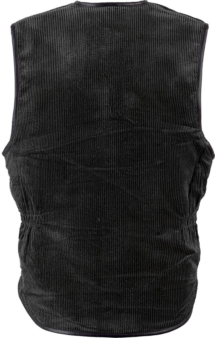 Craftland Arbeitsweste Cordweste Schwarz