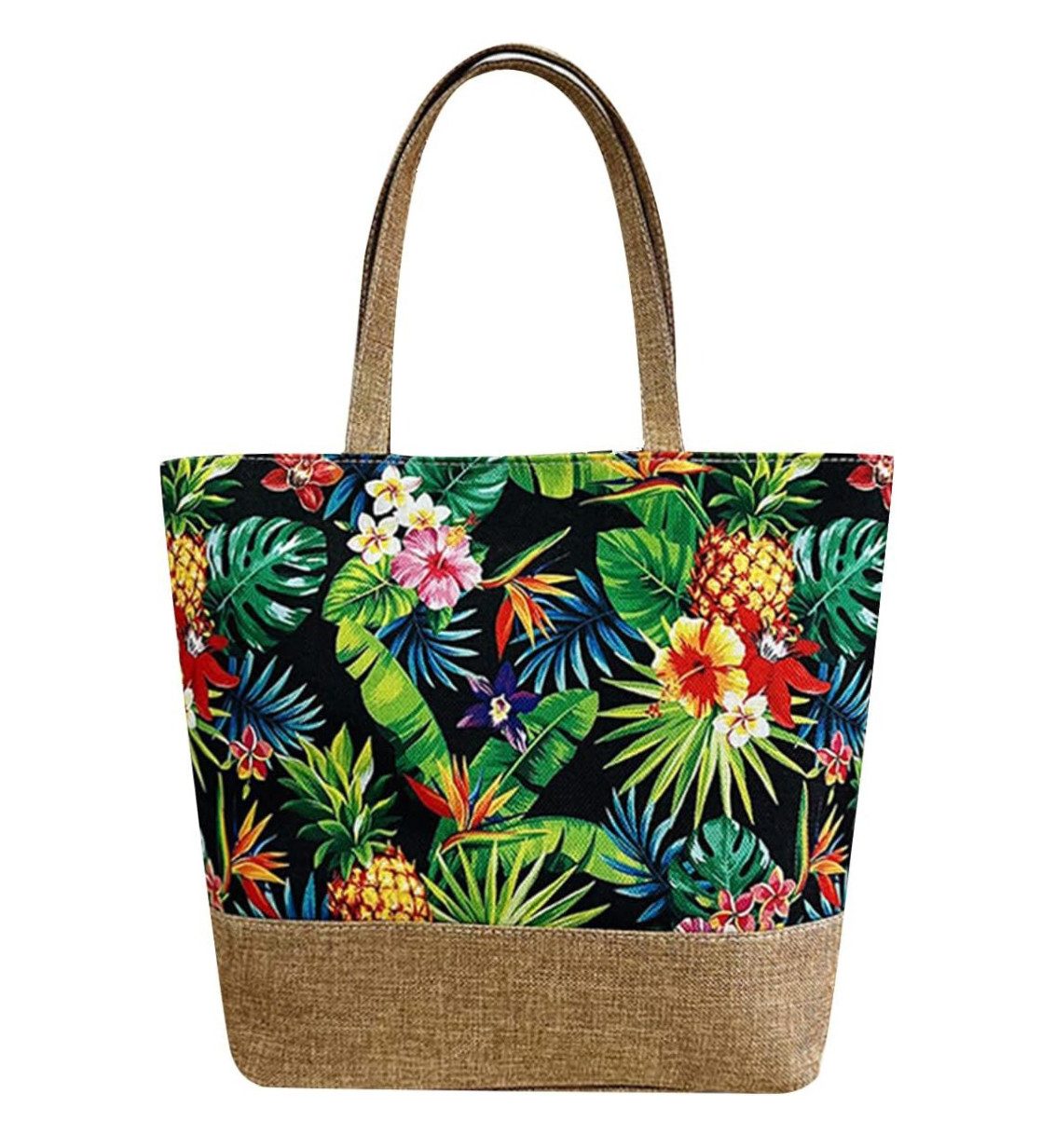 Strandtasche Damentasche für den Strand, große Reißverschluss-Strandtasche